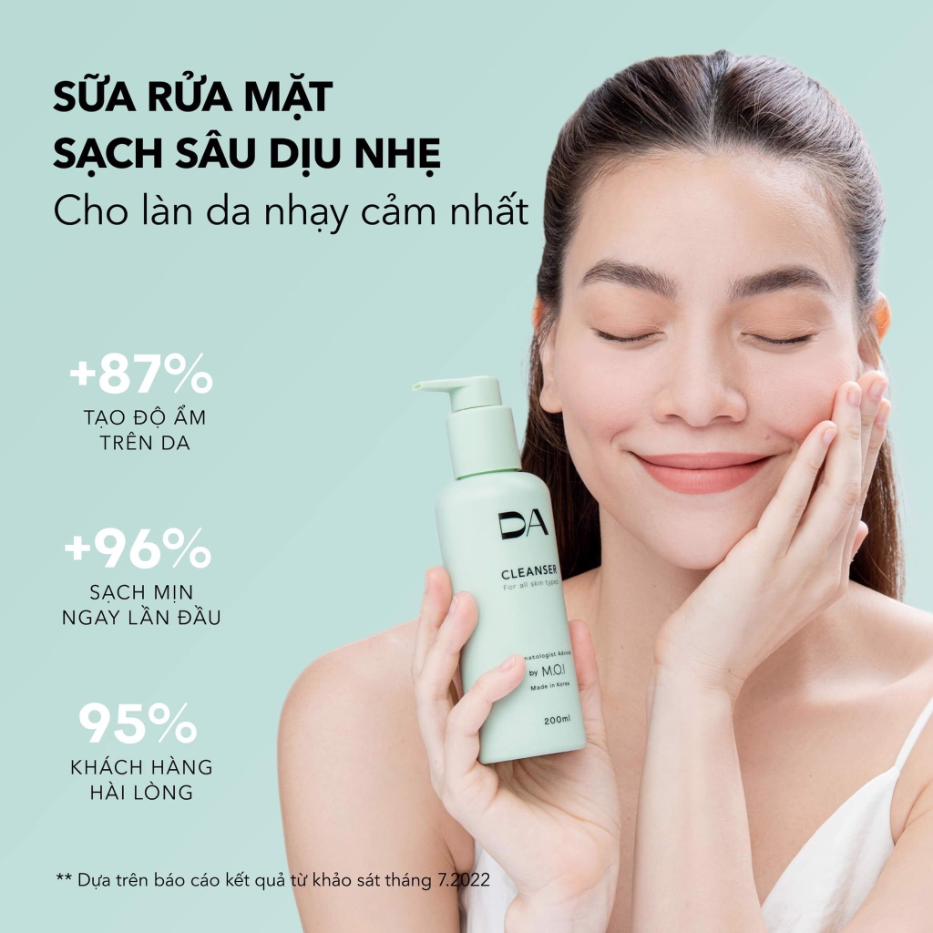 [MUA 1 TẶNG 1] Sửa rửa mặt 2 trong 1 dạng gel DA by M.O.I 200ml