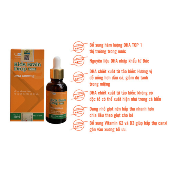 Thực phẩm bảo vệ sức khỏe Kids Brain Drop NSG