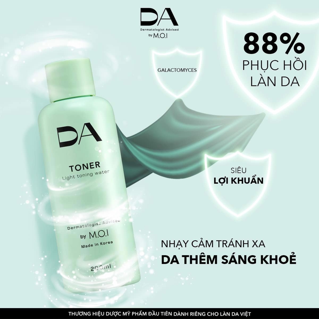 [TẶNG SỬA RỬA MẶT 479K] - Nước thần 5 trong 1 DA by M.O.I 200ml