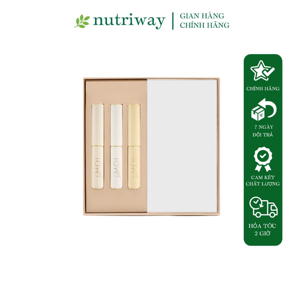 GIFT_Hộp giấy cho Set 3 Son Môi Sáp Love M.O.I - MOI Cosmetics