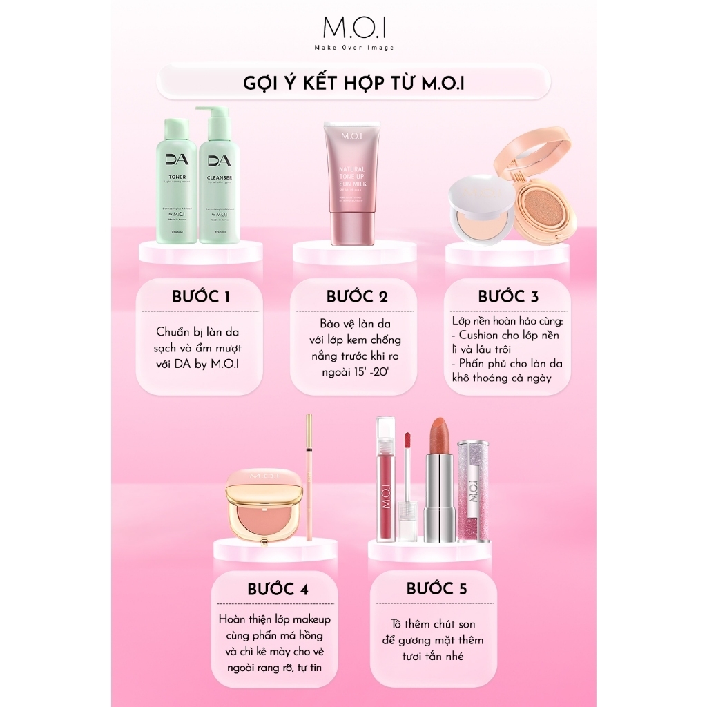 Bộ đôi M.O.I Phấn nước Baby Skin Cushion và Phấn phủ Baby Skin Powder