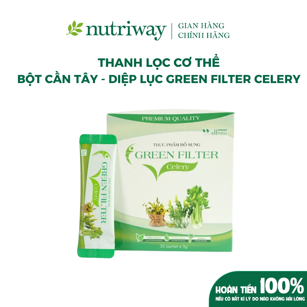 Thực phẩm bổ sung Green Filter Celery - Bột cần tây sấy lạnh bổ sung chất xơ
