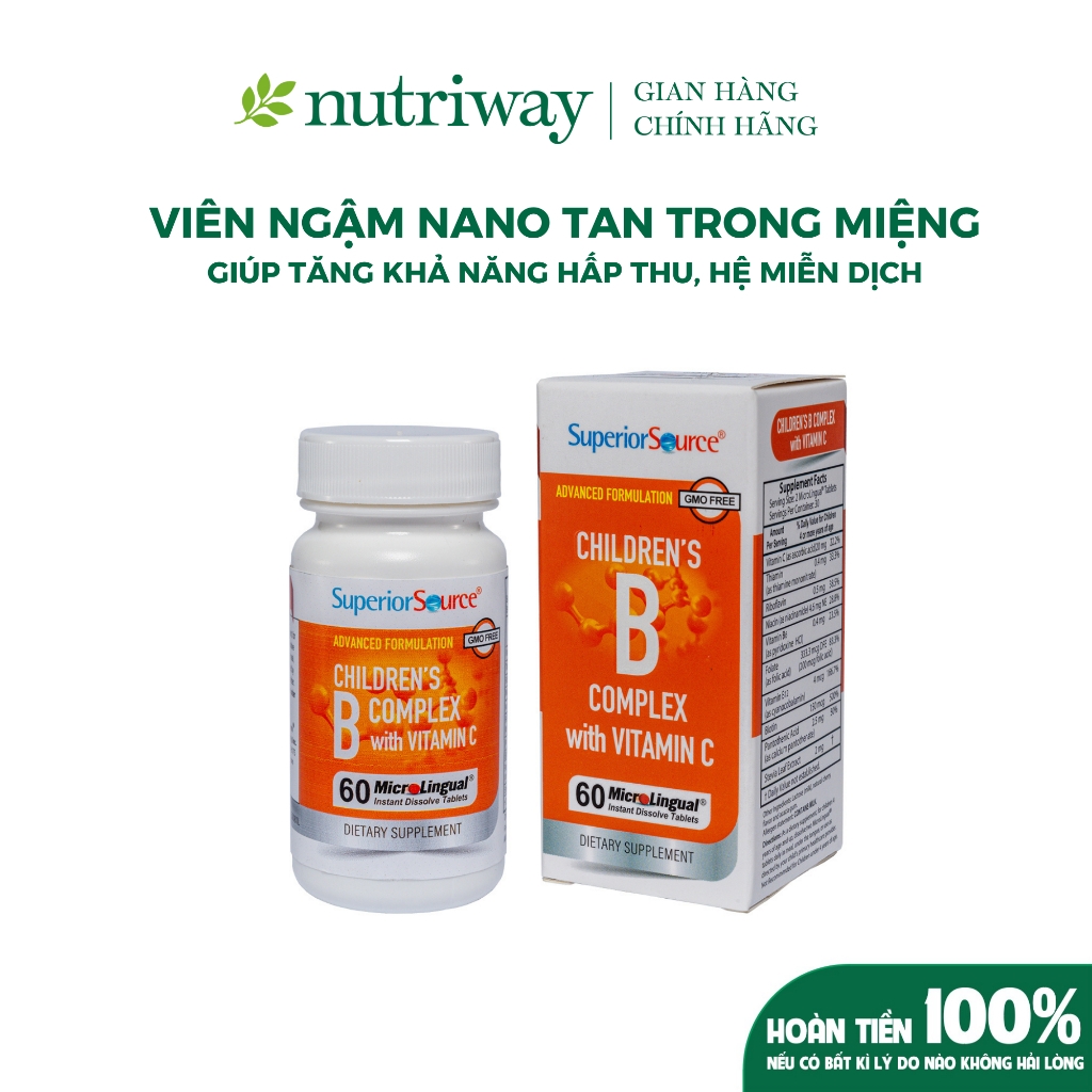 [MUA 1 TẶNG 1] - Viên ngậm Nano tan trong miệng [NUTRIWAY x SUPERIOR SOURCE]