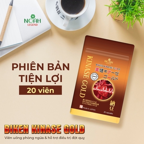 Thực phẩm Bảo vệ sức khỏe Biken Kinase Gold (20 viên/ gói)