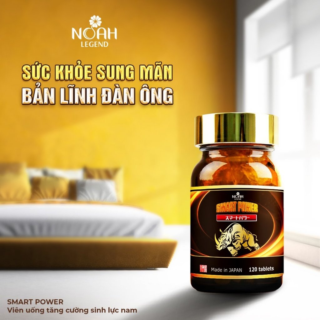 Viên Uống hỗ trợ tăng cường sinh lý nam giới Smart Power Nhật Bản Nutriway 120 viên