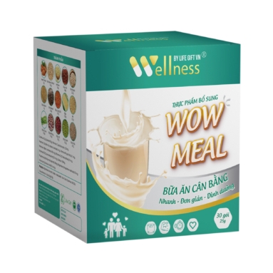 Combo Protein Thực Vật Cordypro, Cherry Extract Vitamin C, Wowmeal, Cần Tây Diệp Lục Nutriway Wellness Life Gift VN