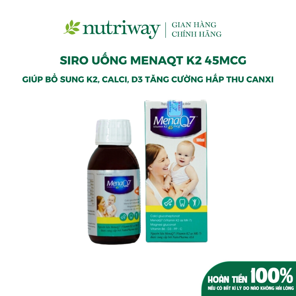 Thực phẩm bảo vệ sức khỏe: MENAQ7 K2 45mcg