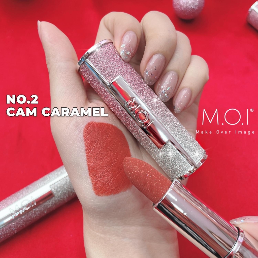 [ Tặng VÍ NGẮN 599K] Set 2 Son thỏi M.O.I Sparkling Matte The Stars Collection - Màu Tự Chọn