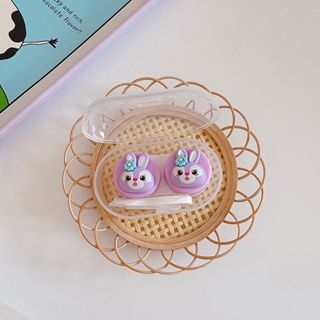 Khay Mini 3D Gấy Thỏ Cáo Xanh Cáo Hồng- Case Đựng Lens