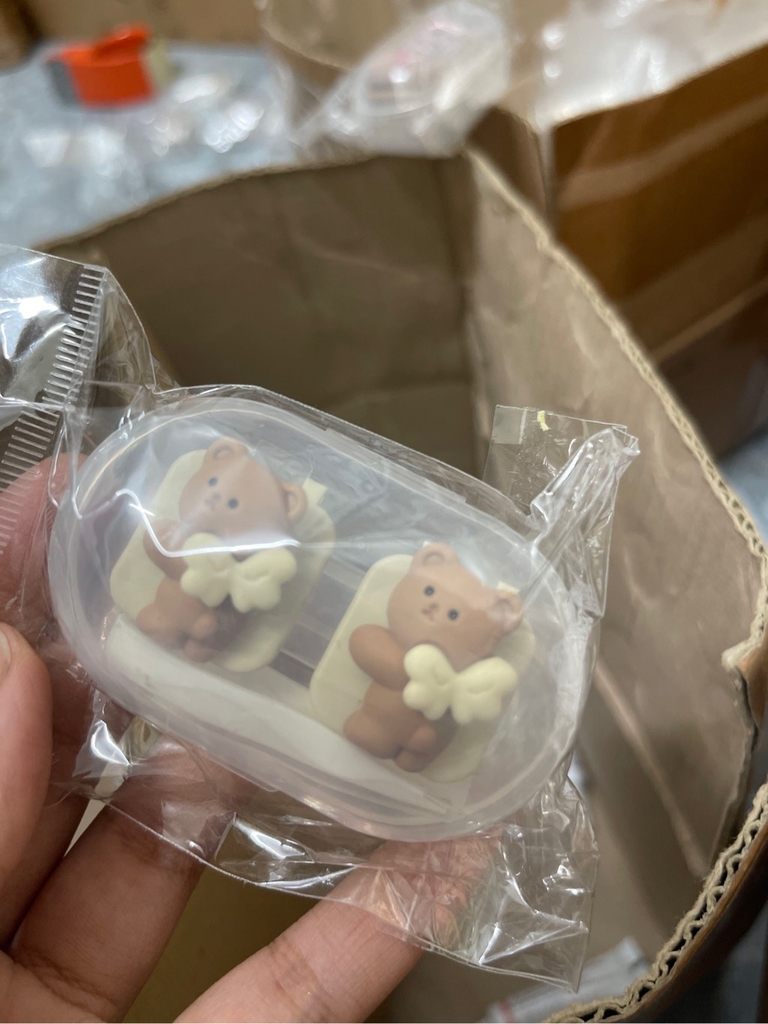Khay Mini 3D Gấu Brown Nâu Đậm