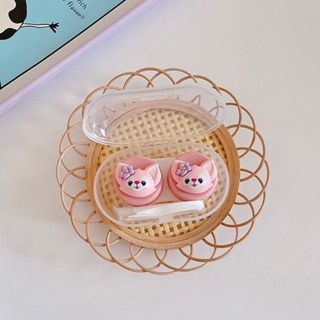 Khay Mini 3D Gấy Thỏ Cáo Xanh Cáo Hồng- Case Đựng Lens