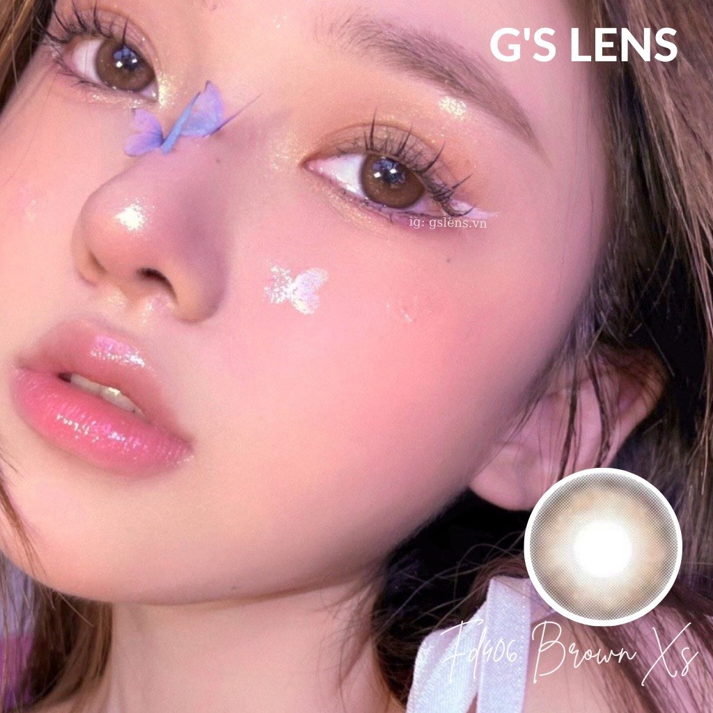 Kính Áp Tròng 50 Mẫu Lens Mắt Xám Nâu Blue Black Choco 0 Độ Cận Tây Tự Nhiên