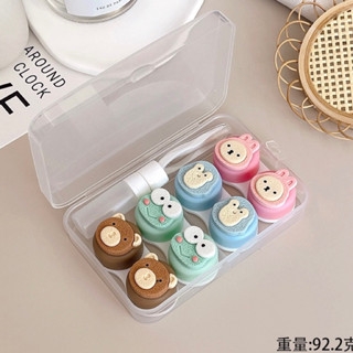 Khay 4 Cặp Gấu Thỏ Các Loại - Case Hộp Đựng Lens