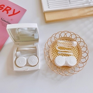 Khay Gương Lens Gấu Vuông Mẫu Mới - Case Đựng Lens