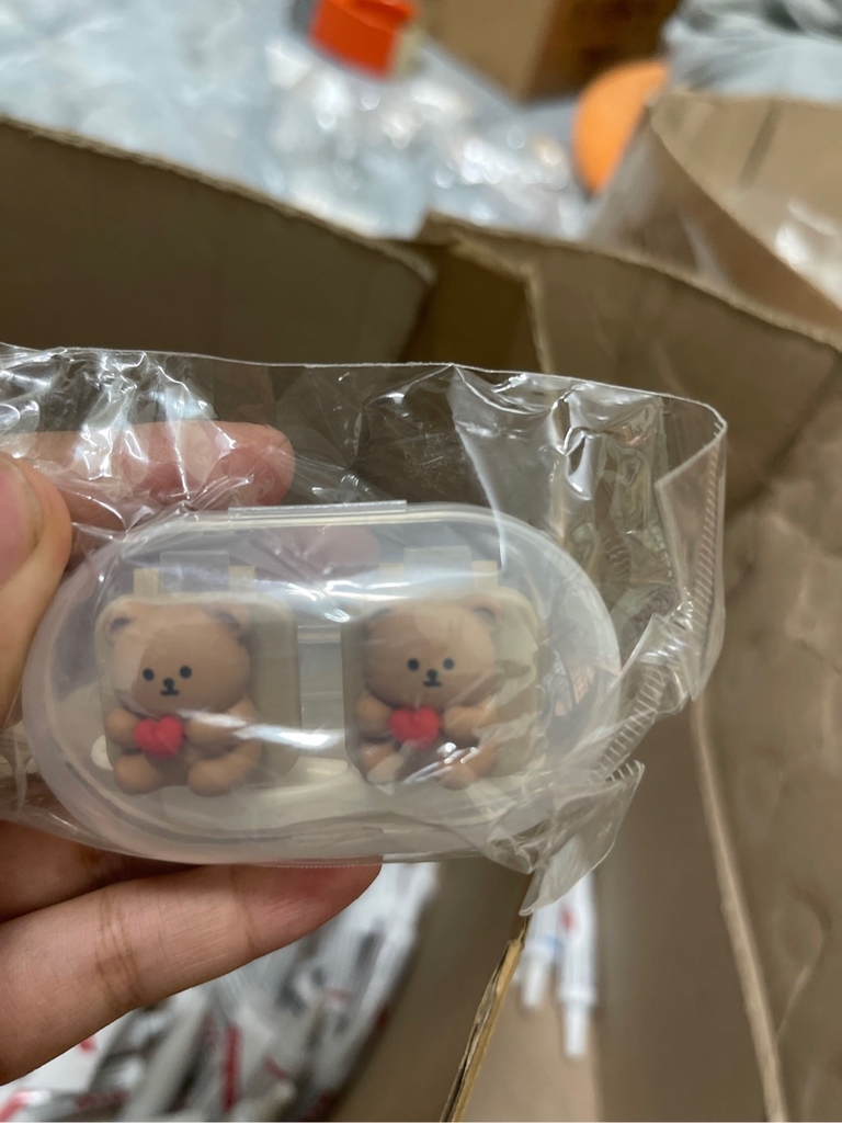 Khay Mini 3D Gấu Brown Nâu Đậm