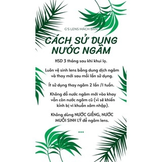 Nước Ngâm-Nhỏ Mắt Các Loại