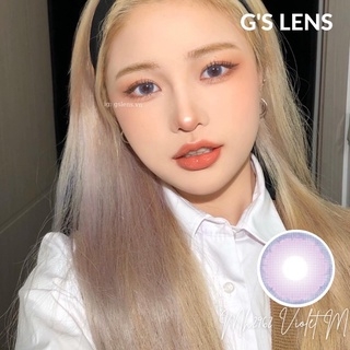 Lens Mắt Kính Áp Tròng Tím Tây Giãn Tròng Size M 14.5mm Có 0 Đến 6 Độ Cận MH2962 Violet G'S LENS