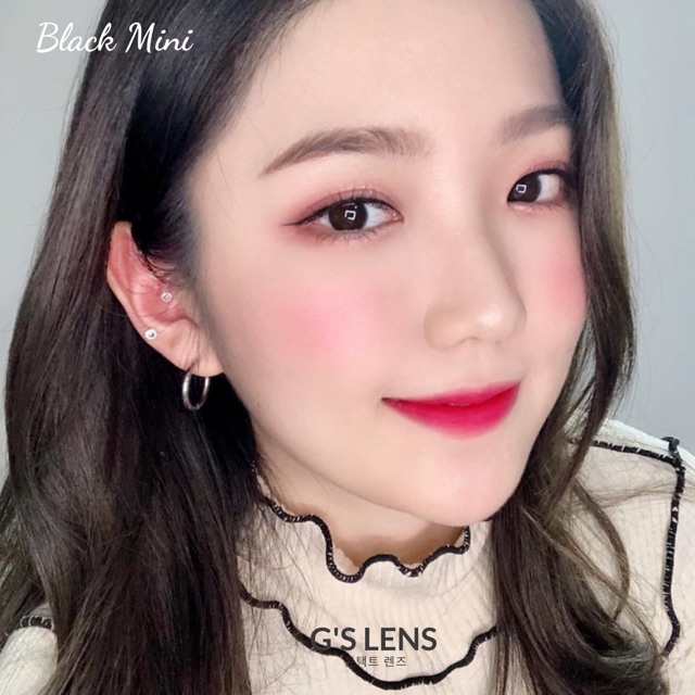 Lens Mắt, Kính Áp Tròng Màu BLACK + CHOCO KHÔNG CẬN Size S, M, L