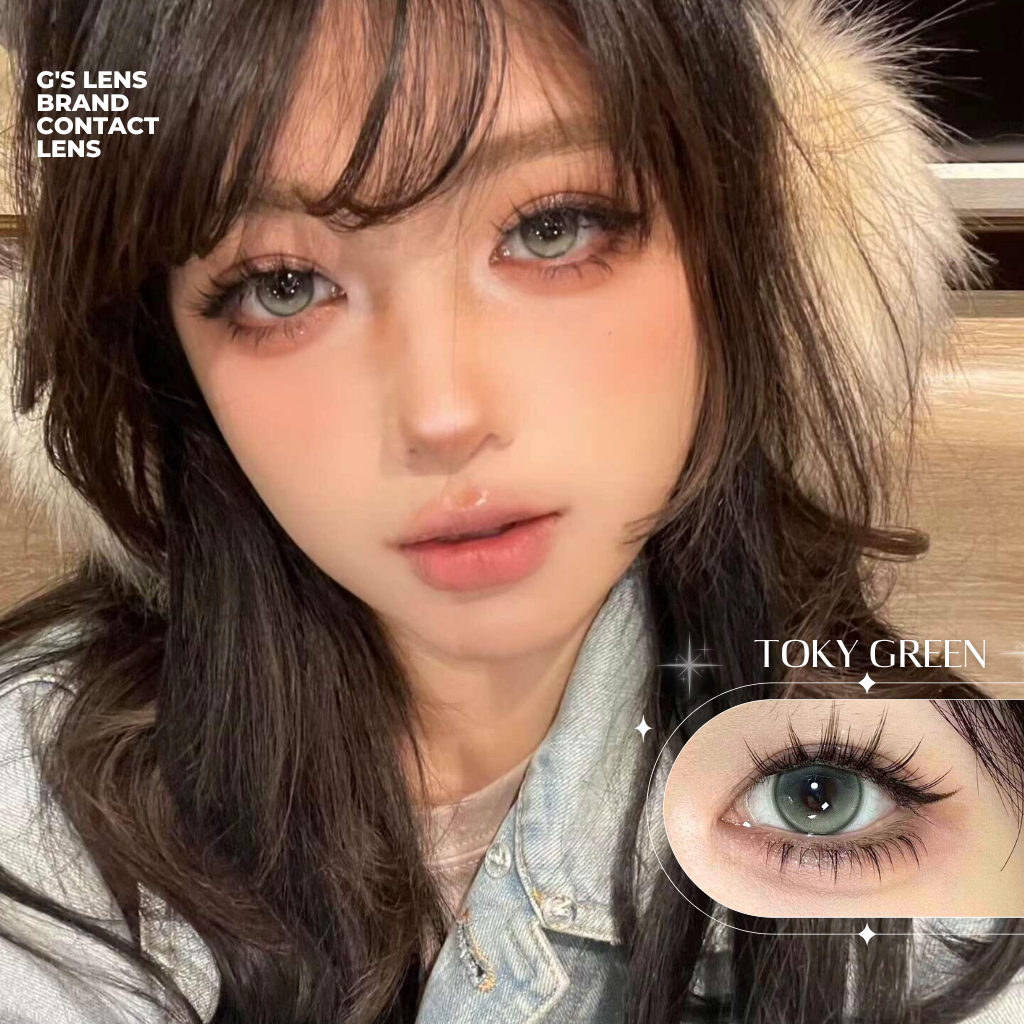 Kính áp tròng 6 tháng TOKY GREEN màu xanh lá sáng tây giãn tròng nhỏ GTRENDY - MCK1