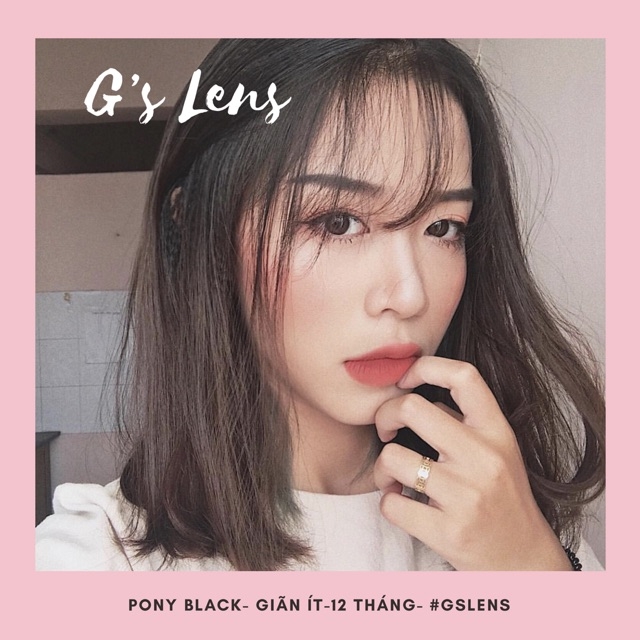 Lens Mắt, Kính Áp Tròng Màu BLACK + CHOCO KHÔNG CẬN Size S, M, L