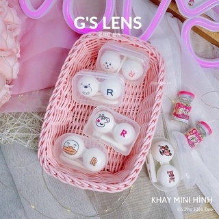 Khay Đựng Lens Dẻo Nhỏ xinh Nhiều Màu (Khay Mini)