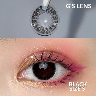 Kính áp tròng 6 tháng WO2940 BLACK màu đen tự nhiên giãn tròng nhỏ GTRENDY