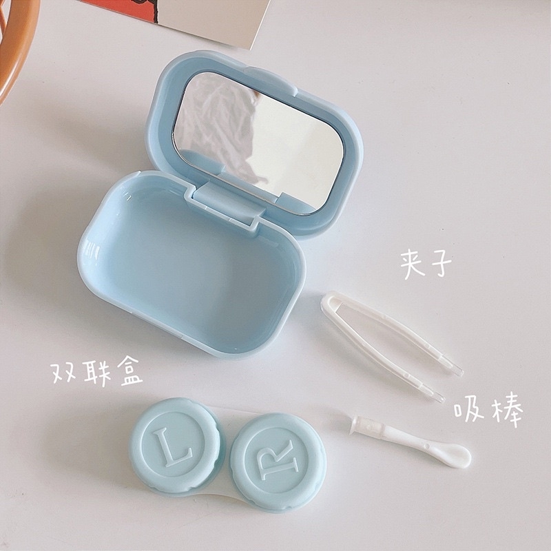 Khay Gương Mini 3D Cinnamaroll Kuromi Pastel - Case Đựng Lens