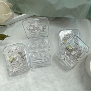 Khay Đôi Mini Cute- Case Hộp Đựng Lens