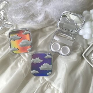 Khay Gương To Tráng Gương Mây - Case Hộp Đựng Lens