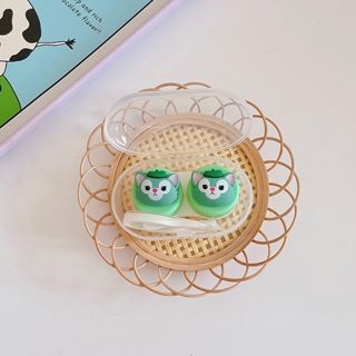 Khay Mini 3D Gấy Thỏ Cáo Xanh Cáo Hồng- Case Đựng Lens