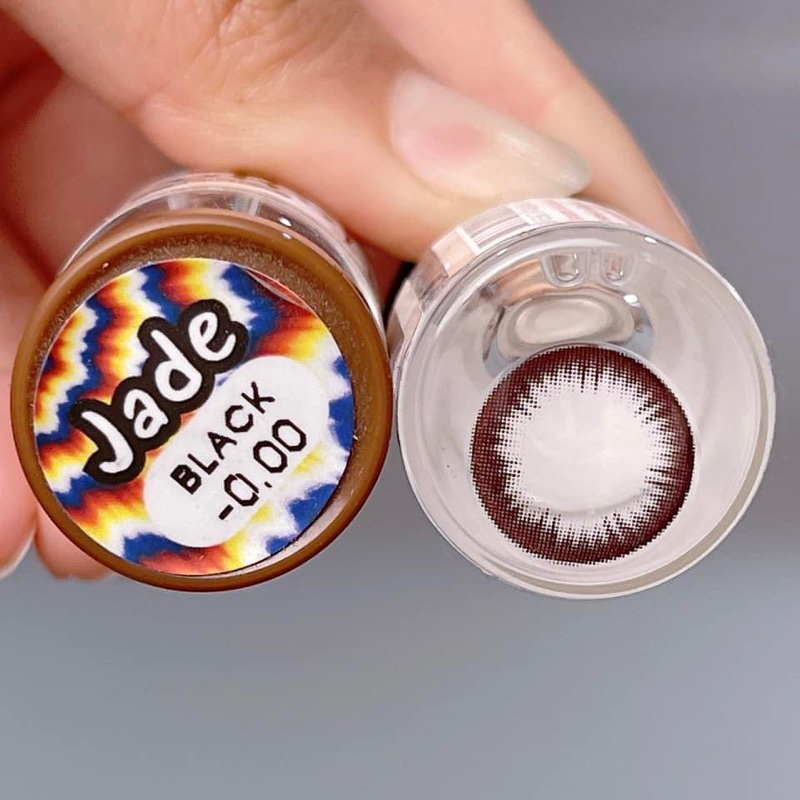 Lens Mắt, Kính Áp Tròng Màu BLACK + CHOCO KHÔNG CẬN Size S, M, L