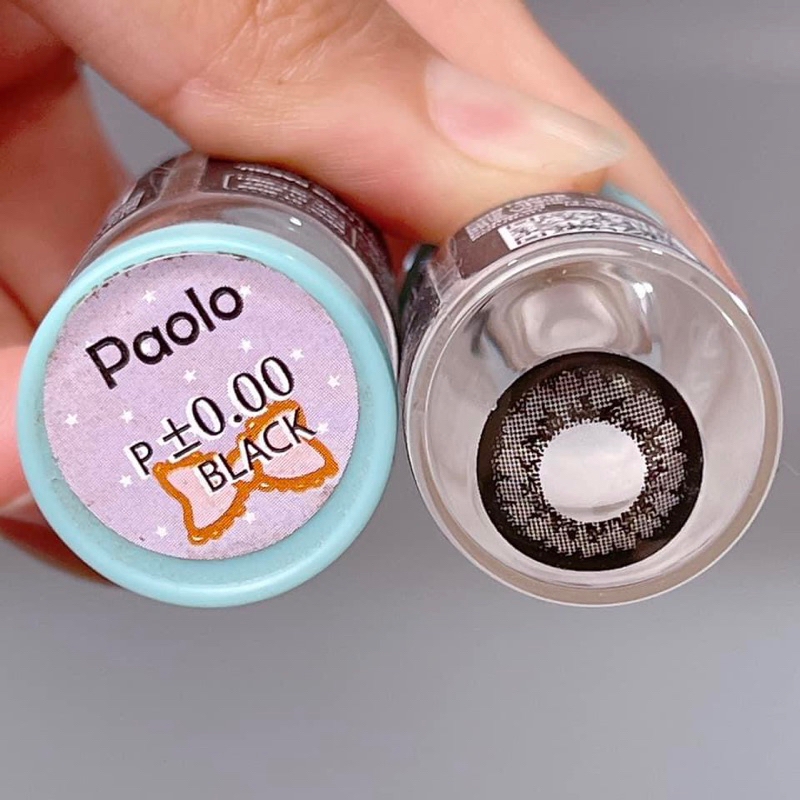Lens Mắt, Kính Áp Tròng Màu BLACK + CHOCO KHÔNG CẬN Size S, M, L