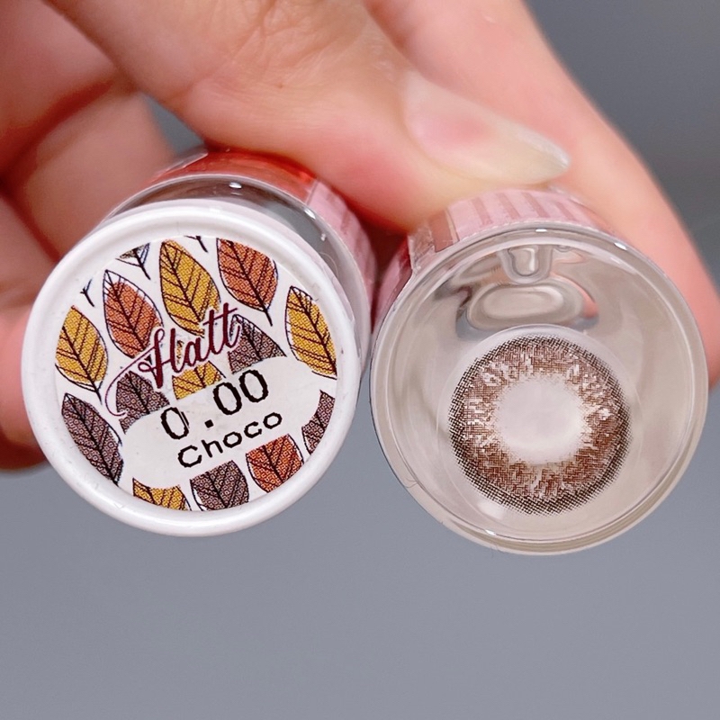 Lens Mắt, Kính Áp Tròng Màu BLACK + CHOCO KHÔNG CẬN Size S, M, L
