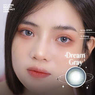 Kính áp tròng 6 tháng DREAM GRAY màu xám sáng tây giãn tròng nhỏ GTRENDY -