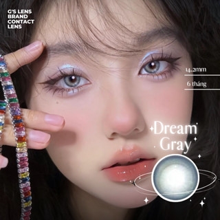 Kính áp tròng 6 tháng DREAM GRAY màu xám sáng tây giãn tròng nhỏ GTRENDY -