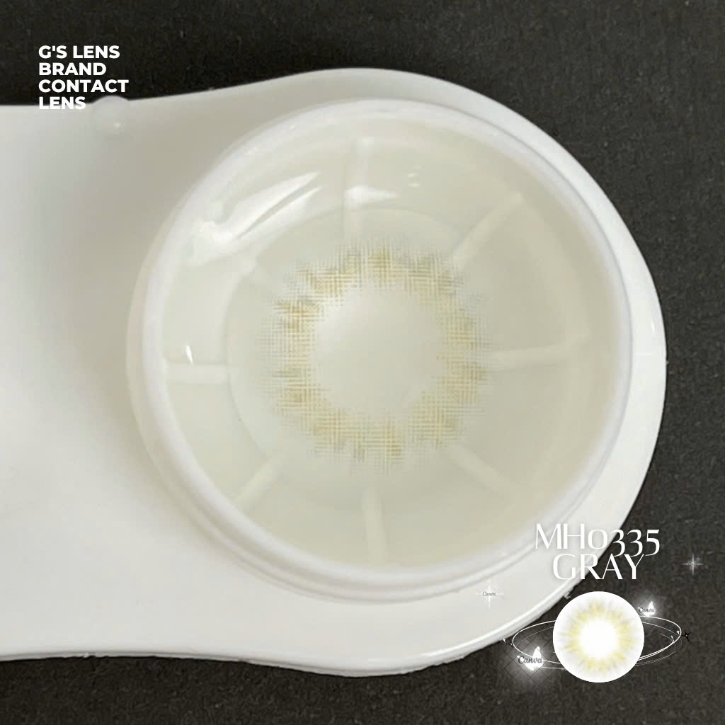 Kính áp tròng 6 tháng MH0335 GRAY màu xám sáng tây không giãn tròng GTRENDY - MC38