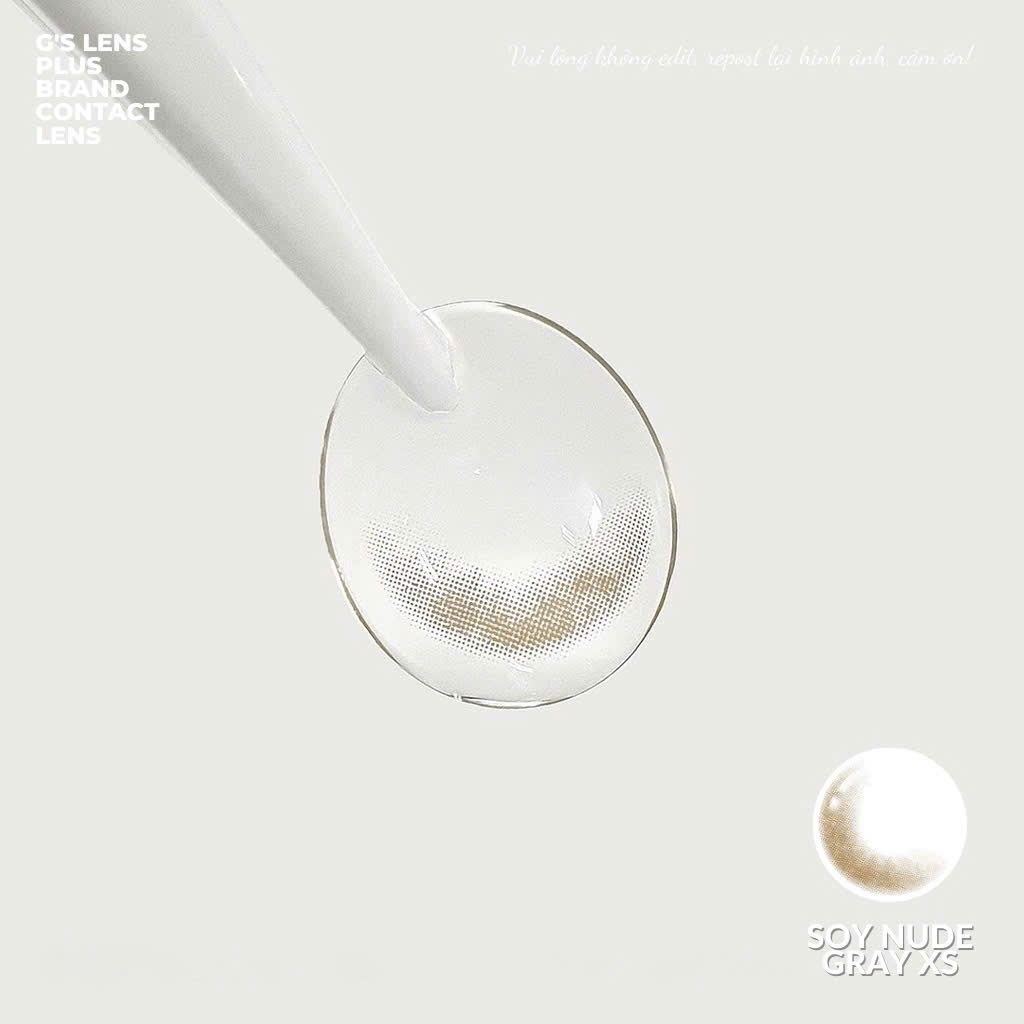 Kính áp tròng 6 tháng SOY NUDE GRAY màu xám tự nhiên không giãn tròng