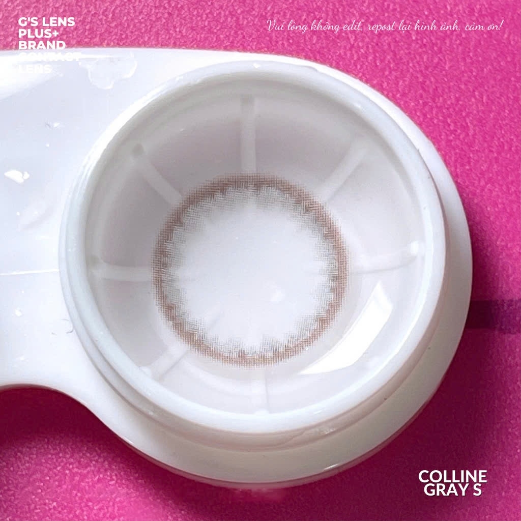 Kính áp tròng 6 tháng COLINE GRAY màu xám tự nhiên giãn tròng nhỏ