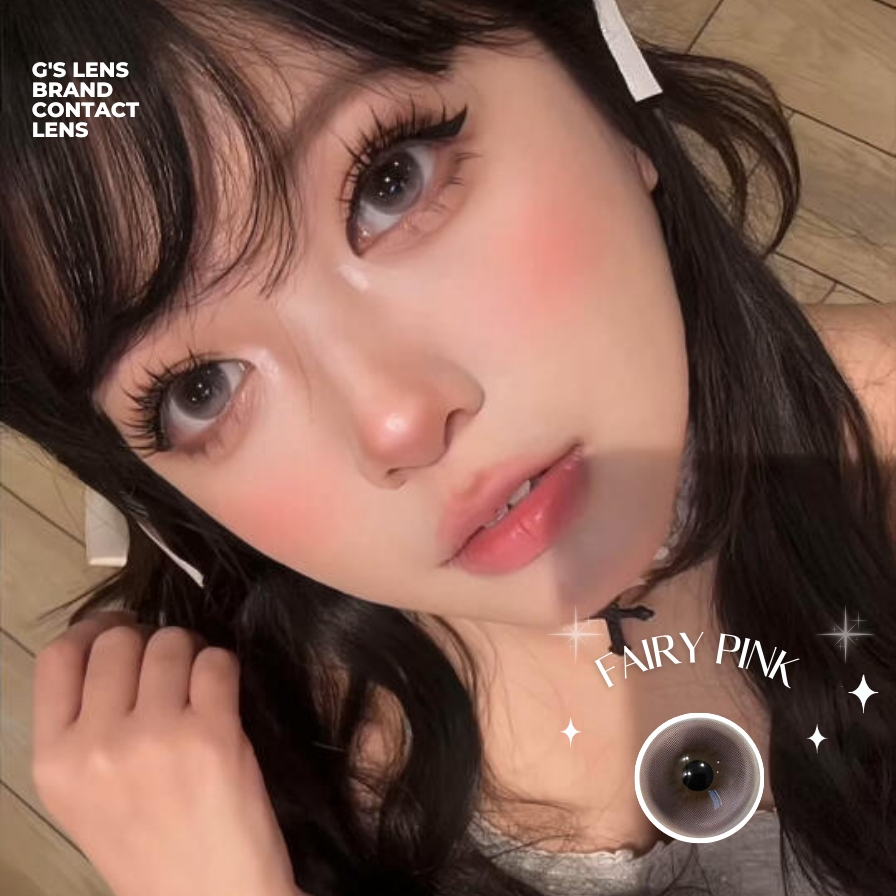 Kính áp tròng 6 tháng FAIRY PINK màu hồng ngọc sáng tây giãn tròng vừa GTRENDY - MC38