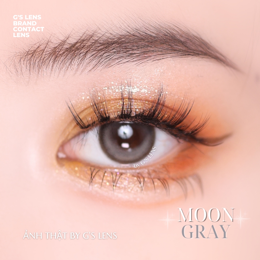 Kính áp tròng 6 tháng MOON GRAY màu xám sáng tây giãn tròng nhỏ GTRENDY - MC38