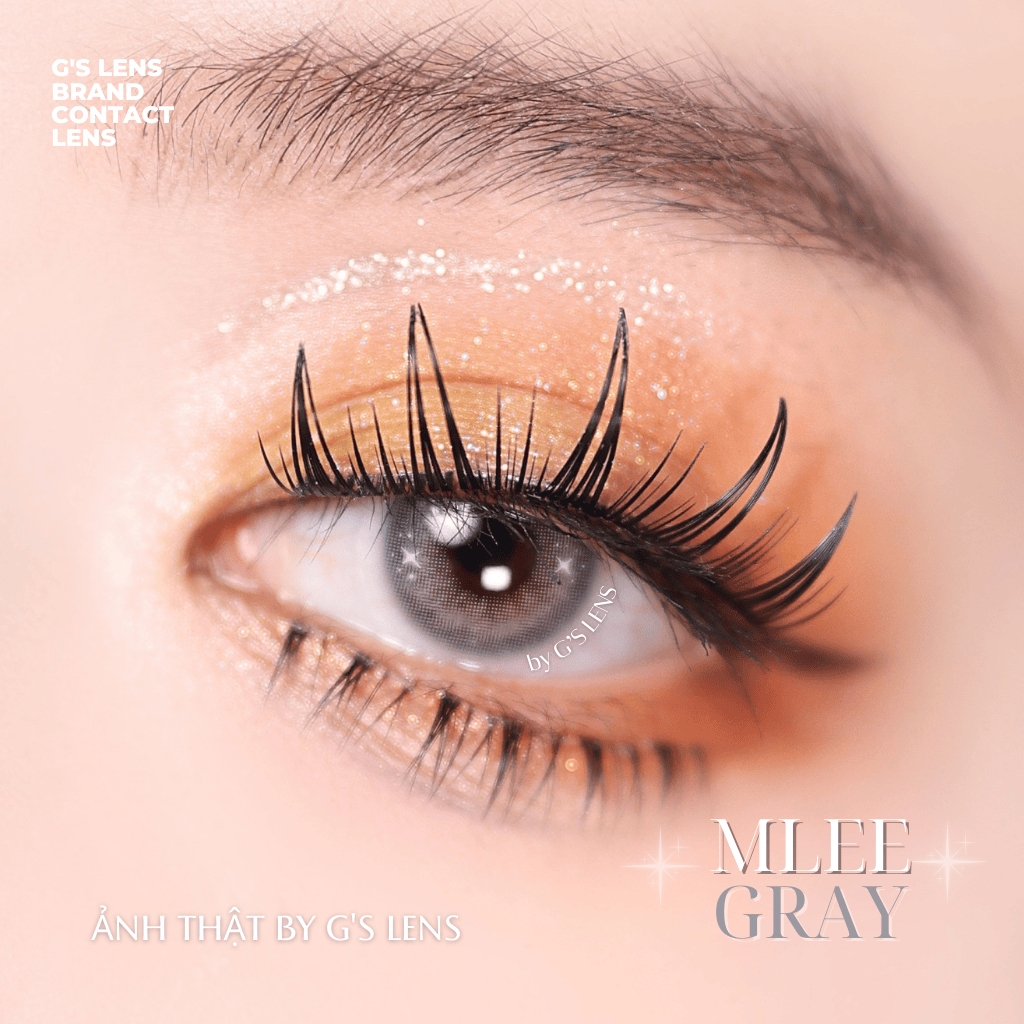 Kính áp tròng 6 tháng MLEE GRAY màu xám sáng tây giãn tròng nhỏ GTRENDY - MC38