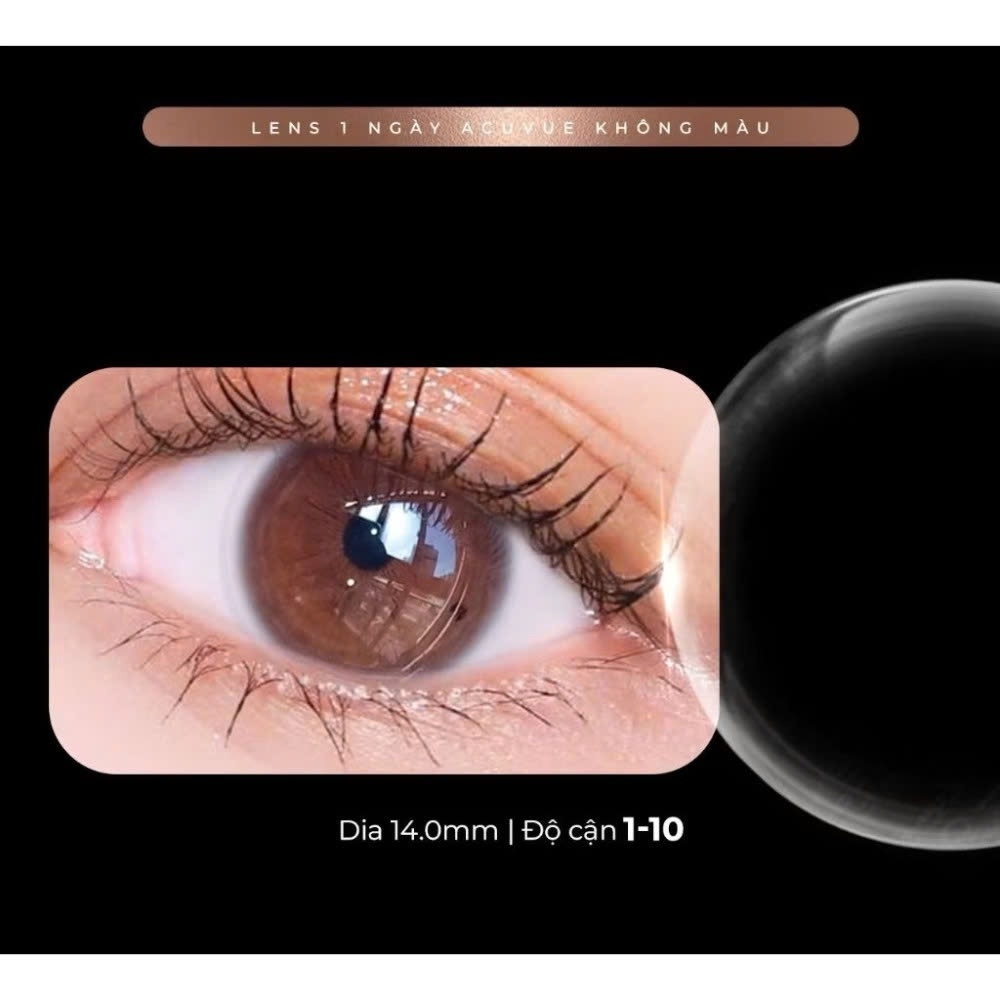 Kính áp tròng 1 ngày TRONG SUỐT không màu không giãn tròng ANGEL EYES