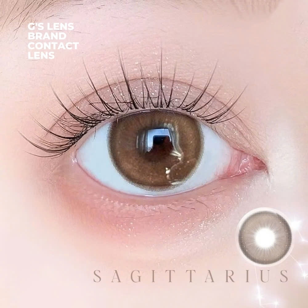 Kính áp tròng 1 ngày SAGITTARIUS màu nâu tự nhiên giãn tròng nhỏ ANGEL EYES