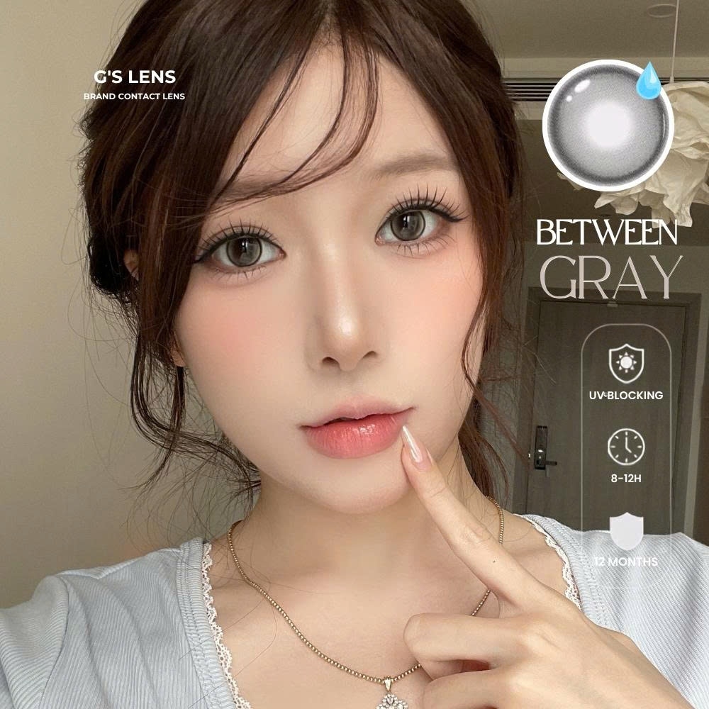 Kính áp tròng 6 tháng BETWEEN GRAY màu xám tự nhiên giãn tròng nhỏ GTRENDY - MCK1