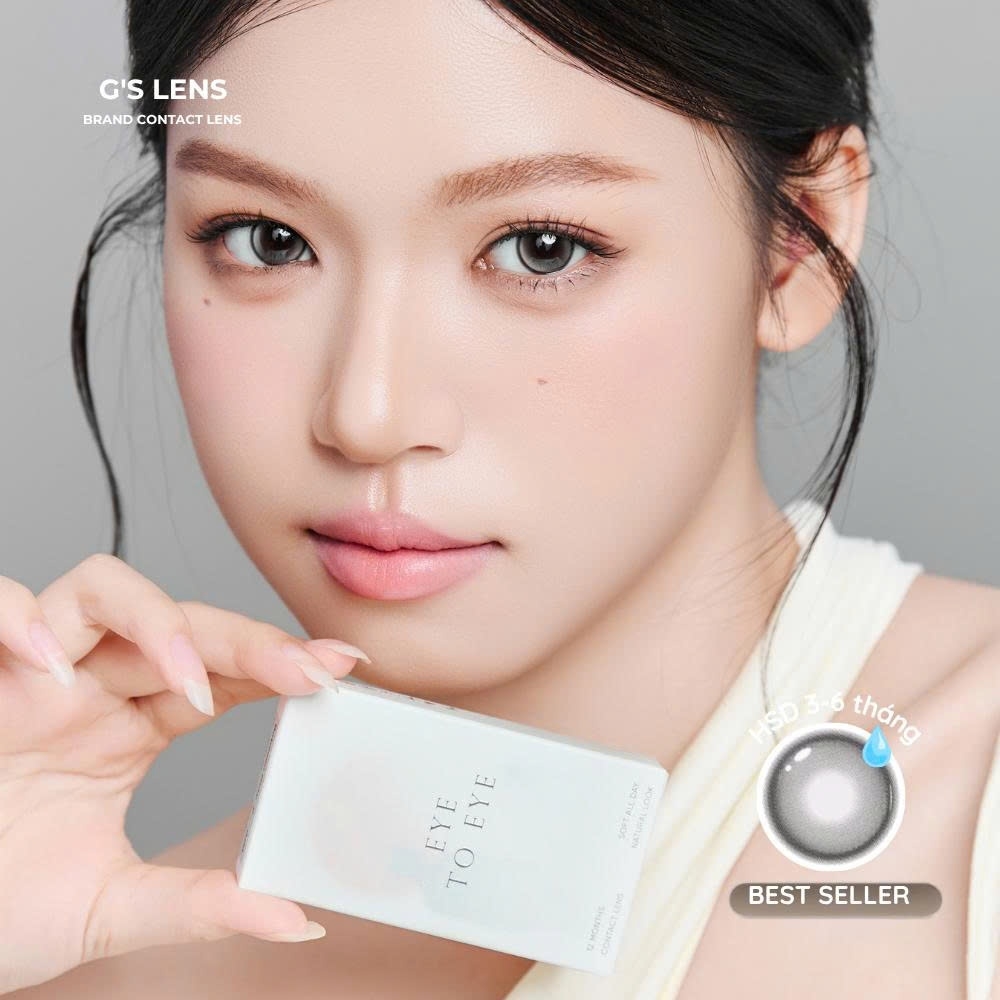 Kính áp tròng 6 tháng BETWEEN GRAY màu xám tự nhiên giãn tròng nhỏ GTRENDY - MCK1
