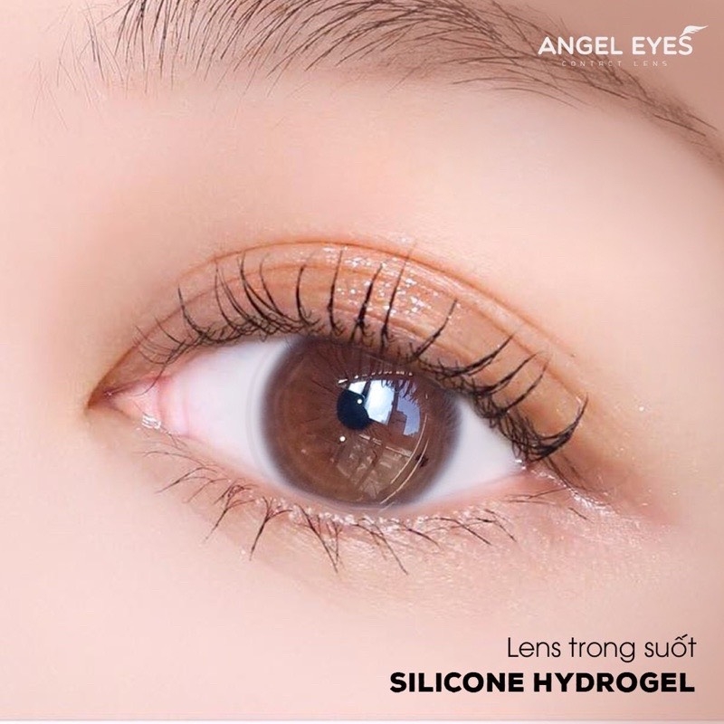 Kính Áp Tròng Lens Mắt Angel Eyes Silicone Hydrogel Trong Suốt Không Màu (0-10 độ)