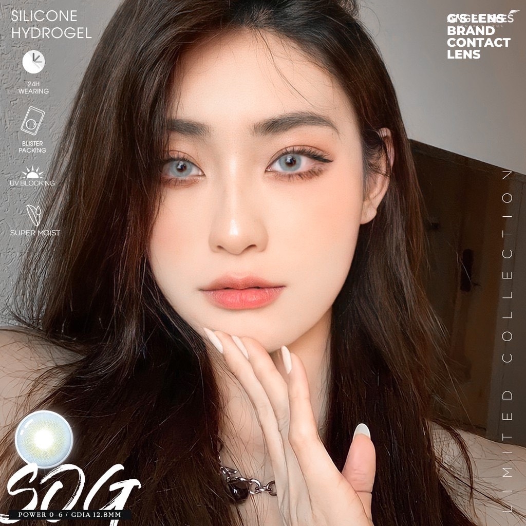 Kính Áp Tròng Lens Mắt Angel Eyes NAMI Brown Size XS 12.8mm (0-8 độ)