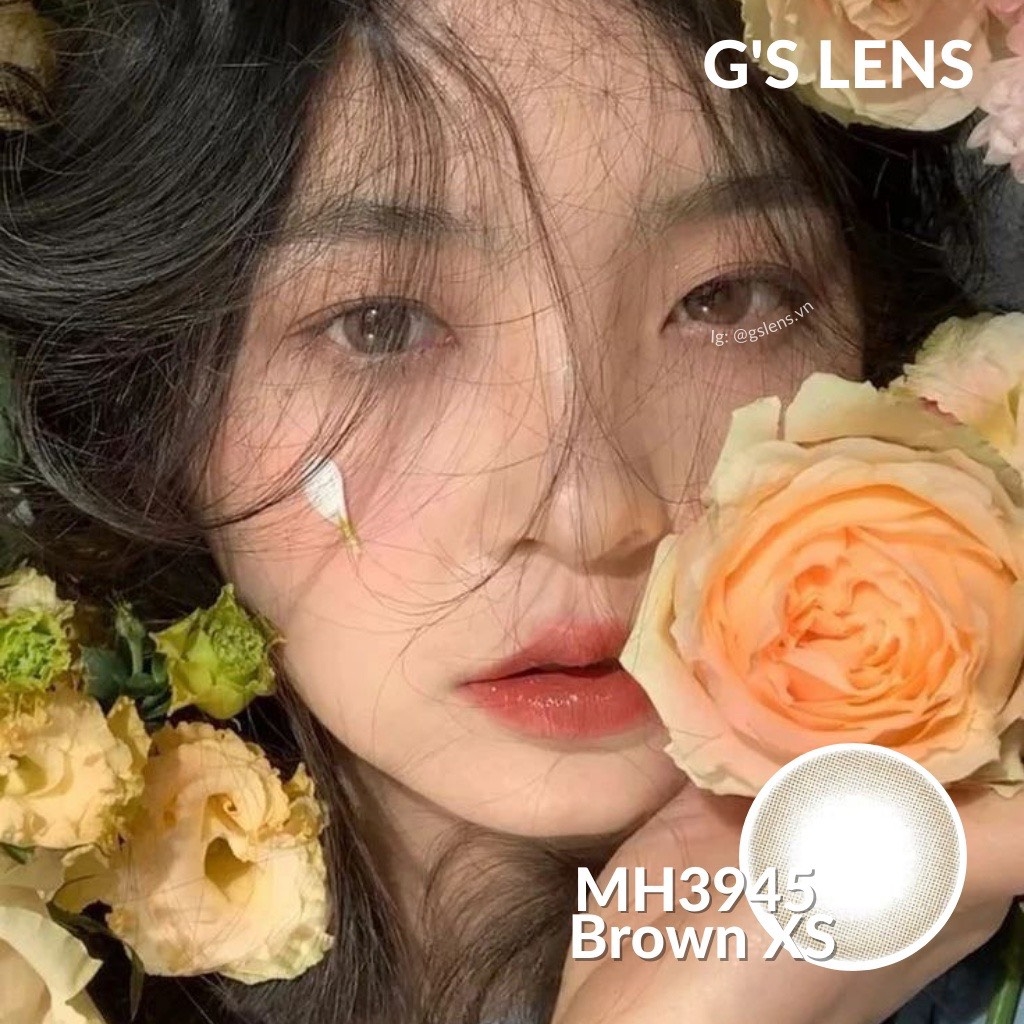 Kính áp tròng 6 tháng LENA BROWN màu nâu tự nhiên không giãn tròng GTRENDY - MC38