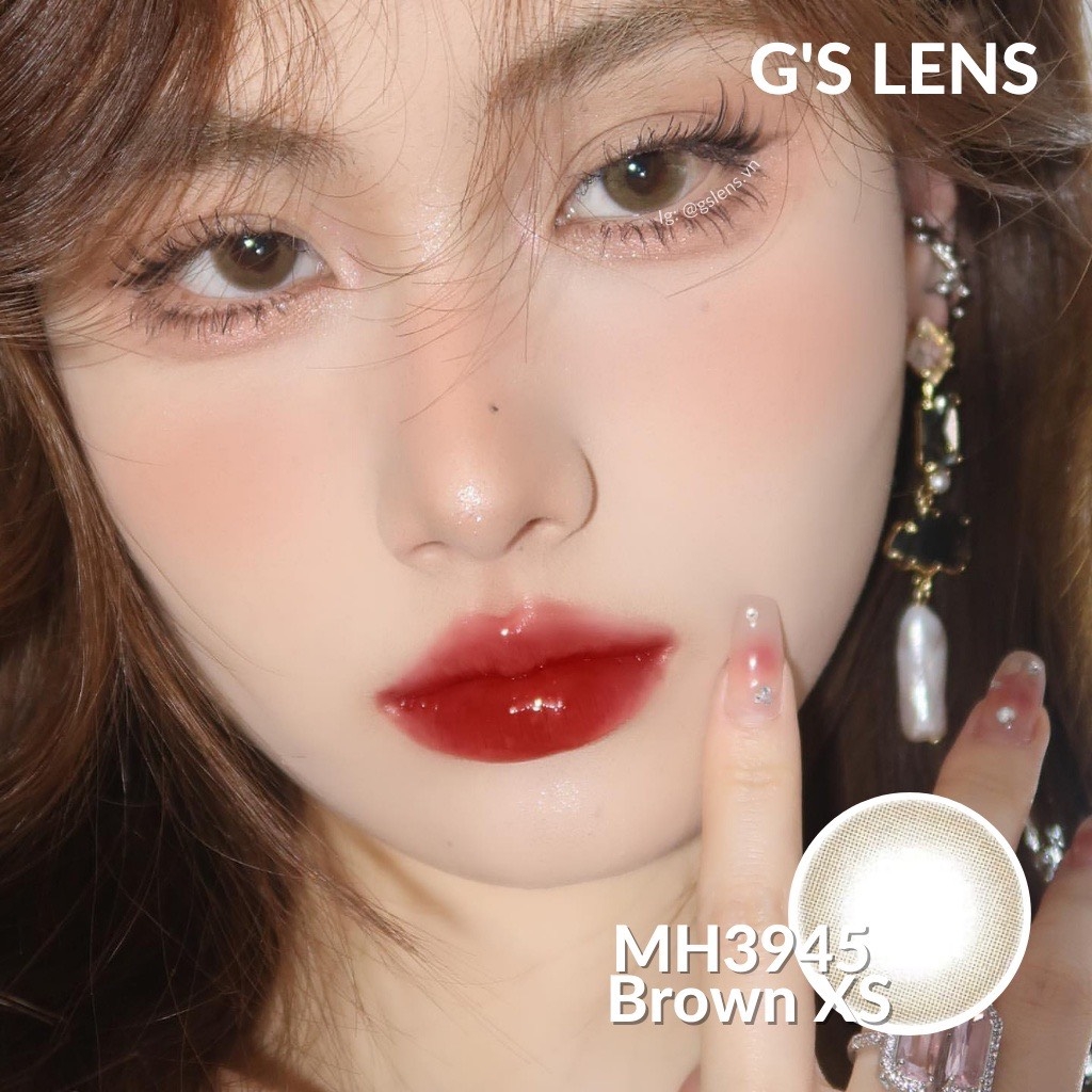 Kính áp tròng 6 tháng LENA BROWN màu nâu tự nhiên không giãn tròng GTRENDY - MC38