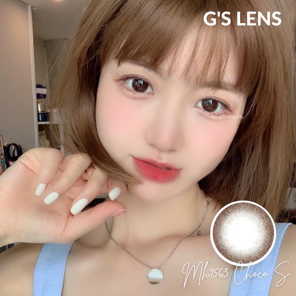 Kính áp tròng 6 tháng CHOCO MINI màu choco tự nhiên giãn tròng nhỏ GTRENDY - AL Color 38
